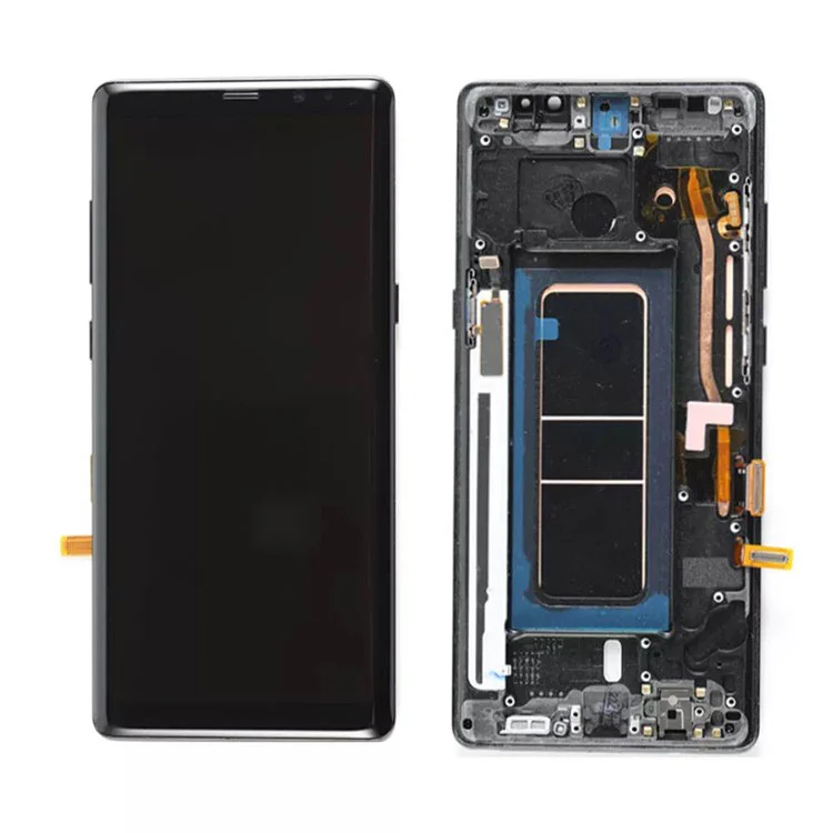 For Samsung Galaxy Note 8 LCD OLED DISPLAY SCREEN DIGITIZER Assembly med ramme