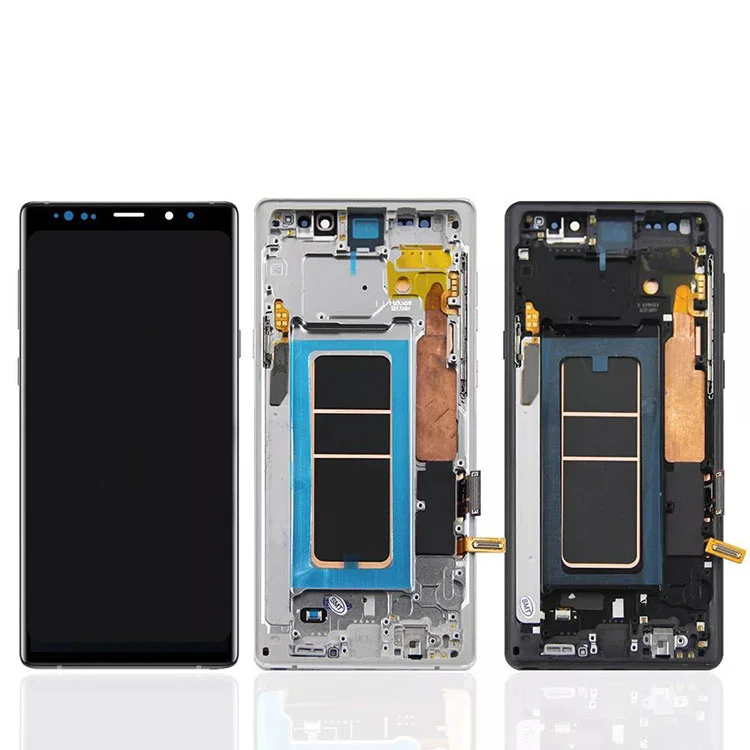 For Samsung Galaxy Note 9 LCD OLED DISPLAY SCREEN DIGITIZER Assembly med ramme