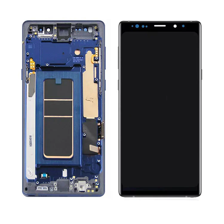 For Samsung Galaxy Note 9 LCD OLED DISPLAY SCREEN DIGITIZER Assembly med ramme