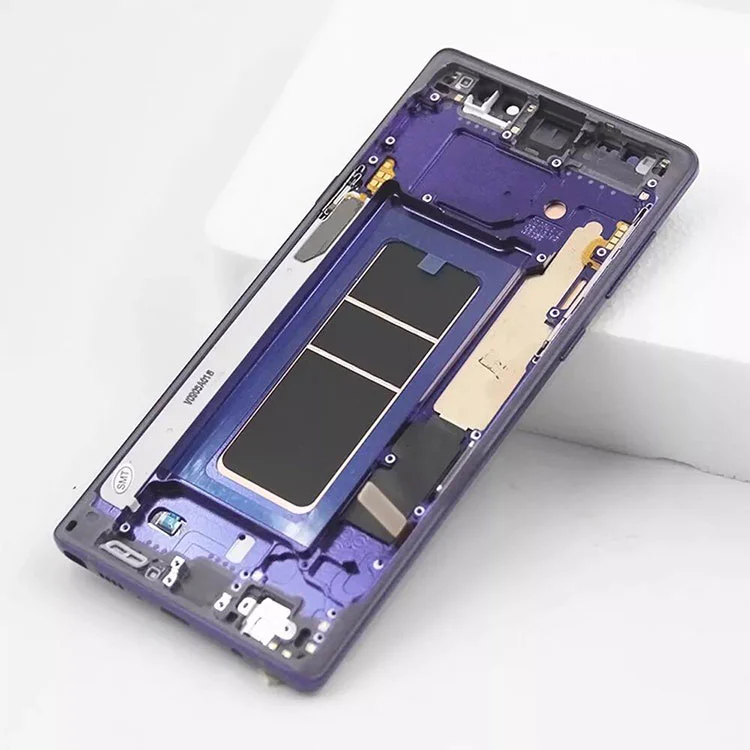For Samsung Galaxy Note 9 LCD OLED DISPLAY SCREEN DIGITIZER Assembly med ramme